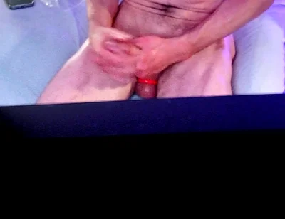 Nice Mood Setting as I Sit Back so You Can See My Balls and Bust at End