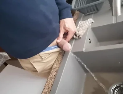 Pissing Into My Kitchen Sink