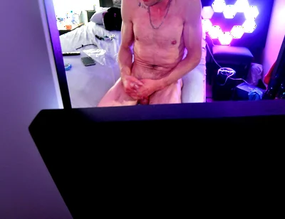 Nice Mood Setting as I Sit Back so You Can See My Balls and Bust at End