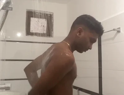 Sri Lankan Teen Boy Showered