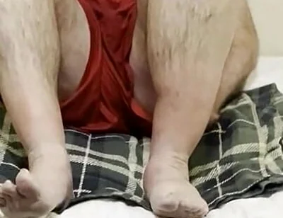 Coach Karl Red Gym Shorts on and off 8893