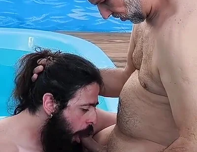 I Caught It in the Act My Stepfather Making Out with His Friend in the Pool