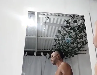 Cum in Front of the Mirror