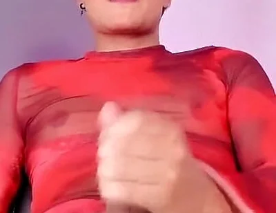 Colombian Femboy Sweet Hard Cock Close-up Intense