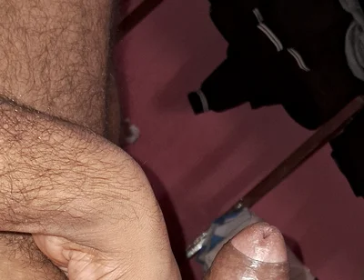 Indian Young Boy Masturbating in Bed at Night.