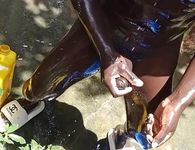 Real Outdoor Shower Dick Massage