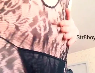 Straight Bottom Boy with Femboy Kink Shows Face and Body for First Time