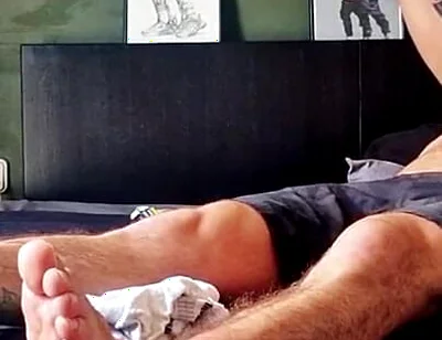 Bearded Master's Feet Massage & Worship by Hairy Muscle Sub