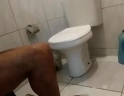 Filming Colleague in the Bathroom