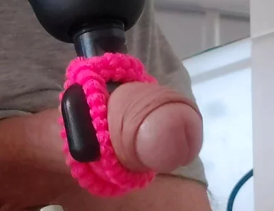 A Massage Toy Milks My Cock to a Pulsating Orgasm