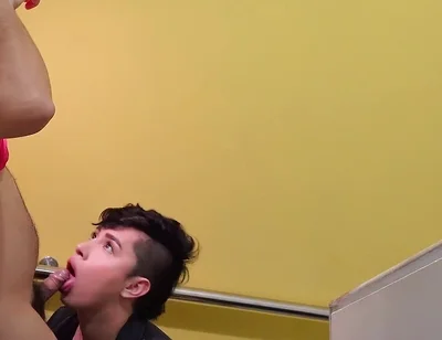 Cruising with Twink From the Building Who Loves to Suck Cock