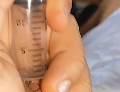 First Hardcore Cum Extraction in Syringe Part 1