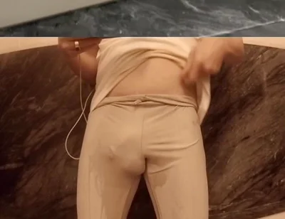 I Couldn't Hold It - Wetting Myself in Gym Outfit - Front View and POV