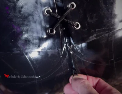 Rikki Gas Mask Session Latex Suit, Sex Machine, Drooling & Full Restraint