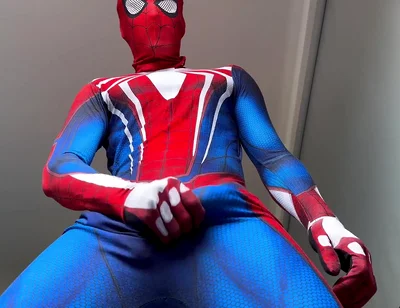 Peter Parker? Horny Spiderman Shoots Webs of Semen