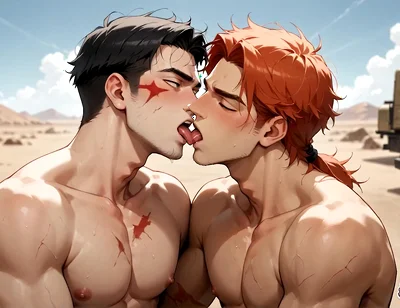 Unleash the Gay Muscle Cumshot Storm in the Desert - the Greatest and Hottest XXX!