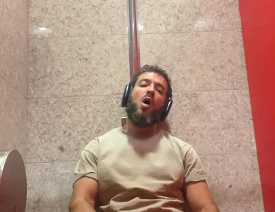Jerking off in the Airport