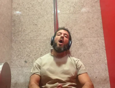 Jerking off in the Airport