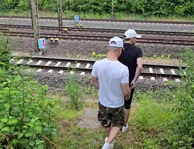 Couldn’t Wait to Fuck My Gay Boy Bareback by the Railroad