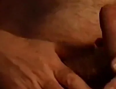 British Hairy Bear Wank with Hairy Chest and Belly