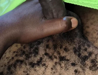 Solo Male Jerks His Black Dick and Cums