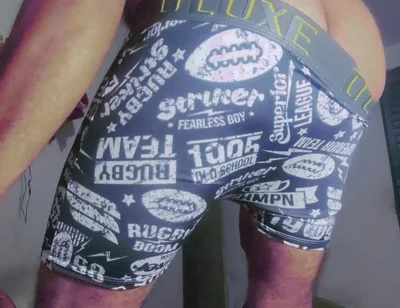 Gray Boxer and White Socks (video 1)