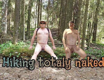 Naked Hike in Finnish Forrest
