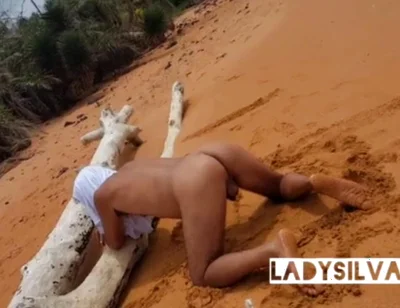 Ladysilva Naked on the Beach with a Lot of Horny Ass