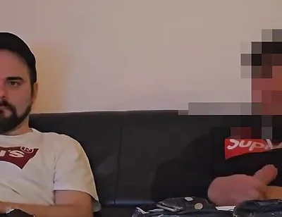 Straight Turkish Buddy First Time Seduced to a Mutual Jerkoff and Blowjob by a Guy