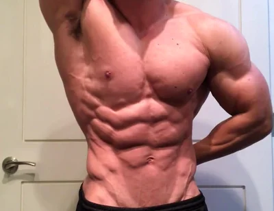 Jacked Bodybuilder Benji Bastian Flexing His Huge, Shredded, Muscles