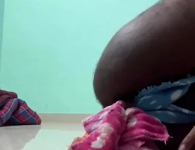 Inserting Soft Towel Hanky Inside My Boy Pussy