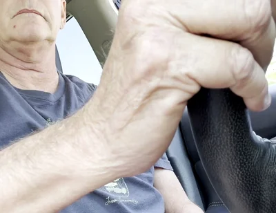 Stepdaddy Jerks in While Driving