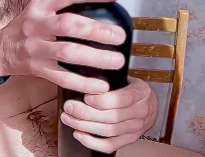 The Guy Fucks All His Toys and Cums Inside, a Lot of Pleasure and Sperm with Moans