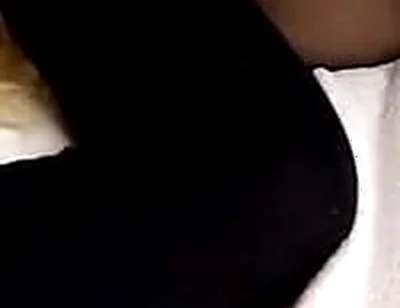 Fucking My Stepsister in Black Stockings! Cumming Inside Her with a Condom!