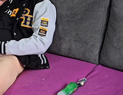 Horny Man Masturbating Until He Loses Control and Cums so Hard