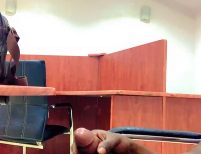 Black Cock Lonely Office Masturbate