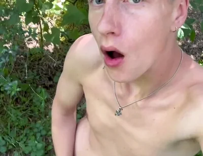 Young Bro Axton Drake Gets Naked in the Park