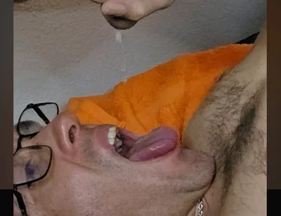 POV Cumswallow Slave Dripping Warm Cum