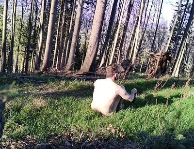 Naked in Forest