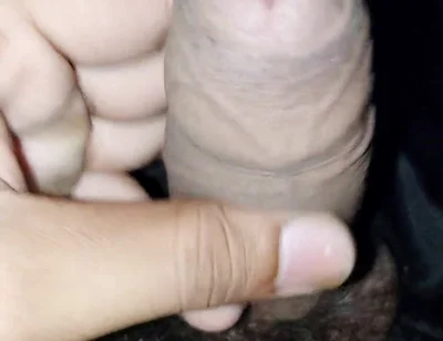 Big Dick Orgasm Cumshot at Night