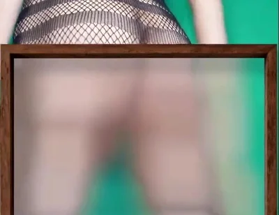 Fishnet Dress with and Without Some Panties