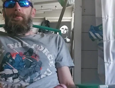 Smoking Fetish Masturbation at the Allotment