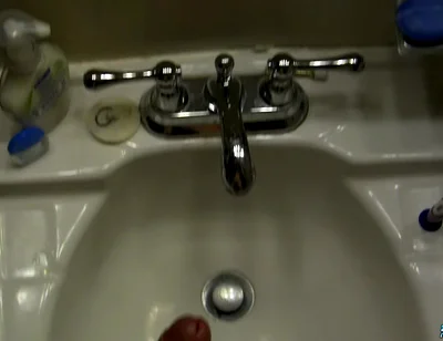 POV Cock Stroking in the Bathroom