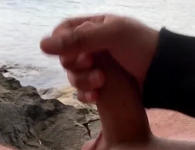 Young Solo Jerk at Lake