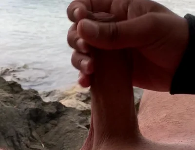 Young Solo Jerk at Lake