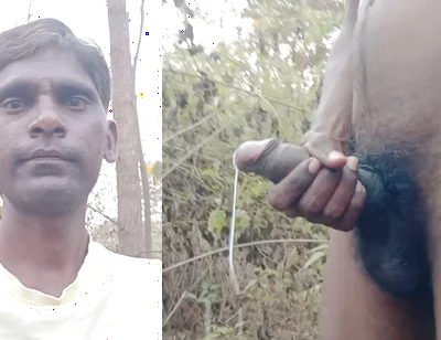 Rajesh Playboy 993 Outdoor Masturbating Big Cock and Cumming
