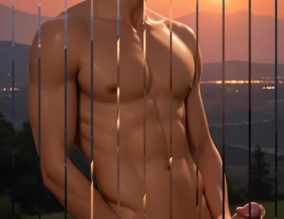 This Slim Toned Nude Man with Huge Erected Dick Will Shock You