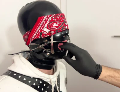 Hooded Twink Tied to the Chair