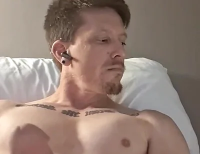 Muscular Guy Jerks off Solo with Massive Cumshot