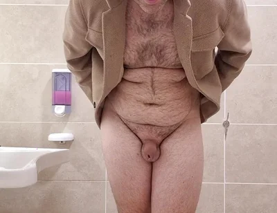 All Naked in Pubblic Bathroom